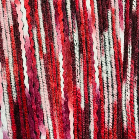 Kathy Ireland NWT Fashion 360 Faux Wool Duster Coat of Many Colors-Red Sz Medium - Picture 7 of 10